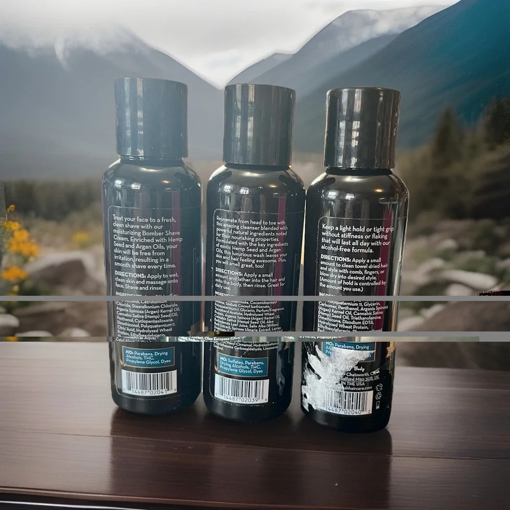 Marrakesh For Men 3pc Travel Kit 2N1 Shampoo/Body Wash, Styling Gel, Shave Cream